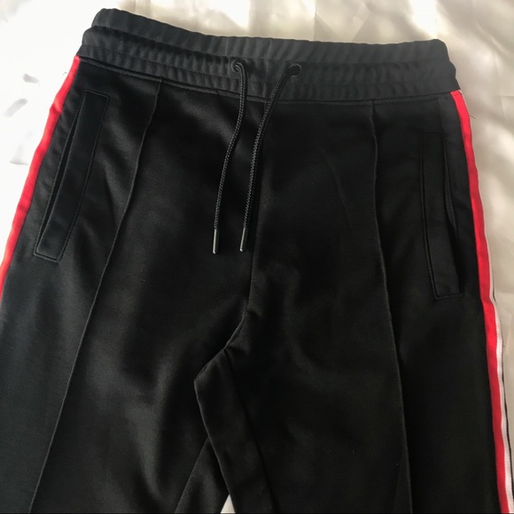 H&M Black with Red & White Stripes Joggers - Picture 2 of 5